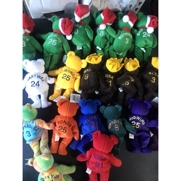 Bamm Beano's Lot Of 20 New NWT Baseball Player MLB Collection Beanie Free Ship - Picture 2 of 16